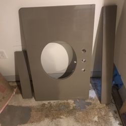 36” Silestone Countertop With Backsplash