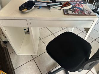 Desk and chair