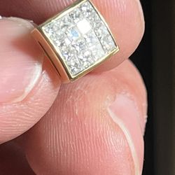 Gold & Diamond Earring 18k Gold 2 Ct Diamond