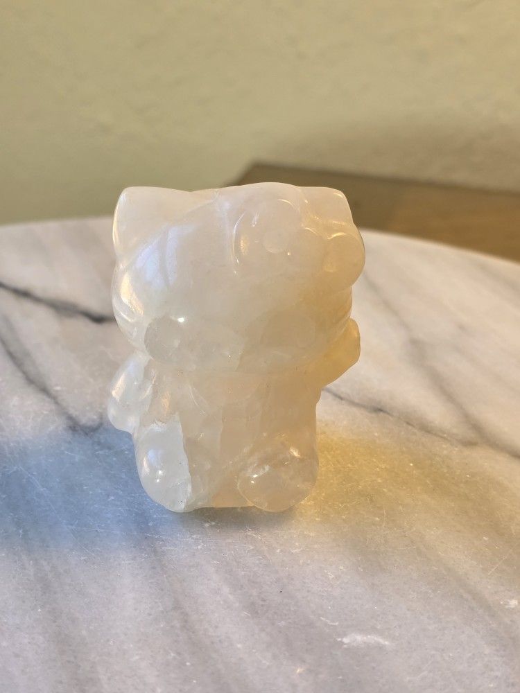 2.7" Approximately Clear Quartz Hello Kitty Quartz Crystal