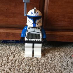 VINTAGE 2011 Star Wars LEGO Captain Rex Alarm Clock