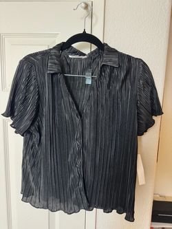 Danskin Shear Black Sleeping Blouse