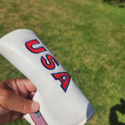 Golf USA golf putter head cover in good condition
