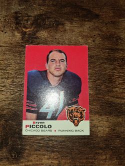 1969 Topps Brian Piccolo Chicago Bears Football Card