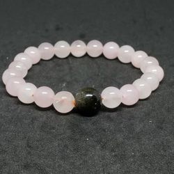 NATURAL Charged Rose Quartz & Gold Obsidian Bracelet (known For: Remove Negativity,help Love,Calm Emotions,increase Popularity,Healer)
