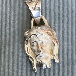 Sterling Silver Jesus Crown Of Thorns Pendant
