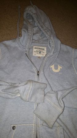 True Religion jacket zip hoodie size Large