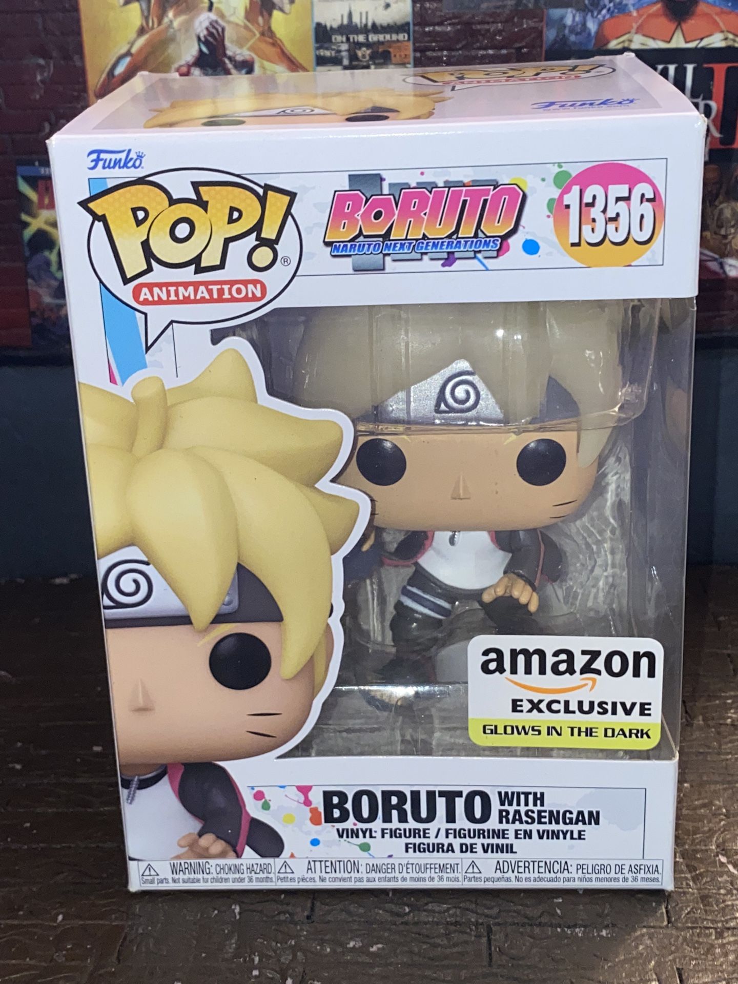Funko Pop! Naruto: Boruto Rasengan #1356 Glow In the Dark Amazon / New In Box
