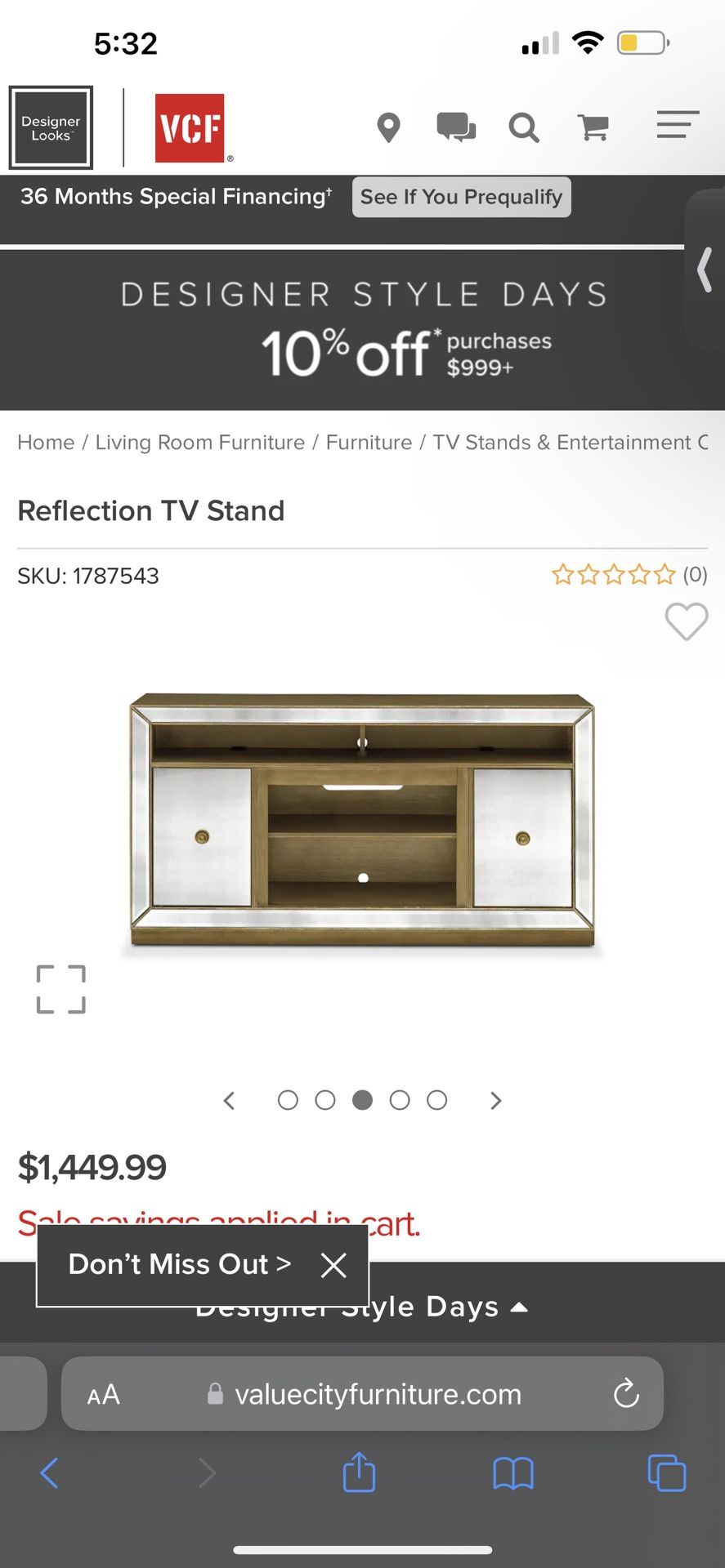 Tv Stand/ Console Table 