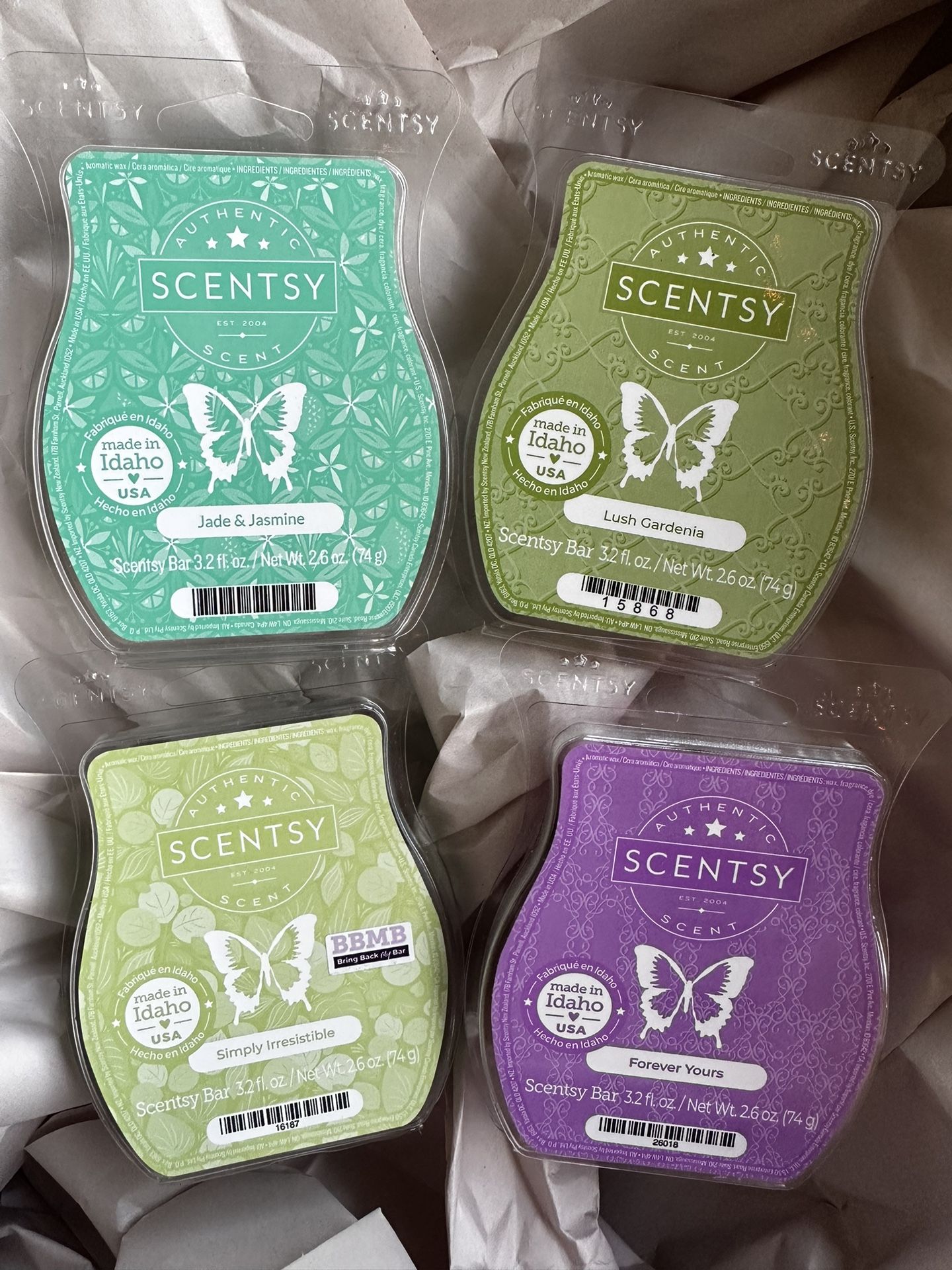 Scentsy Floral Wax Bar Bundle Of 4