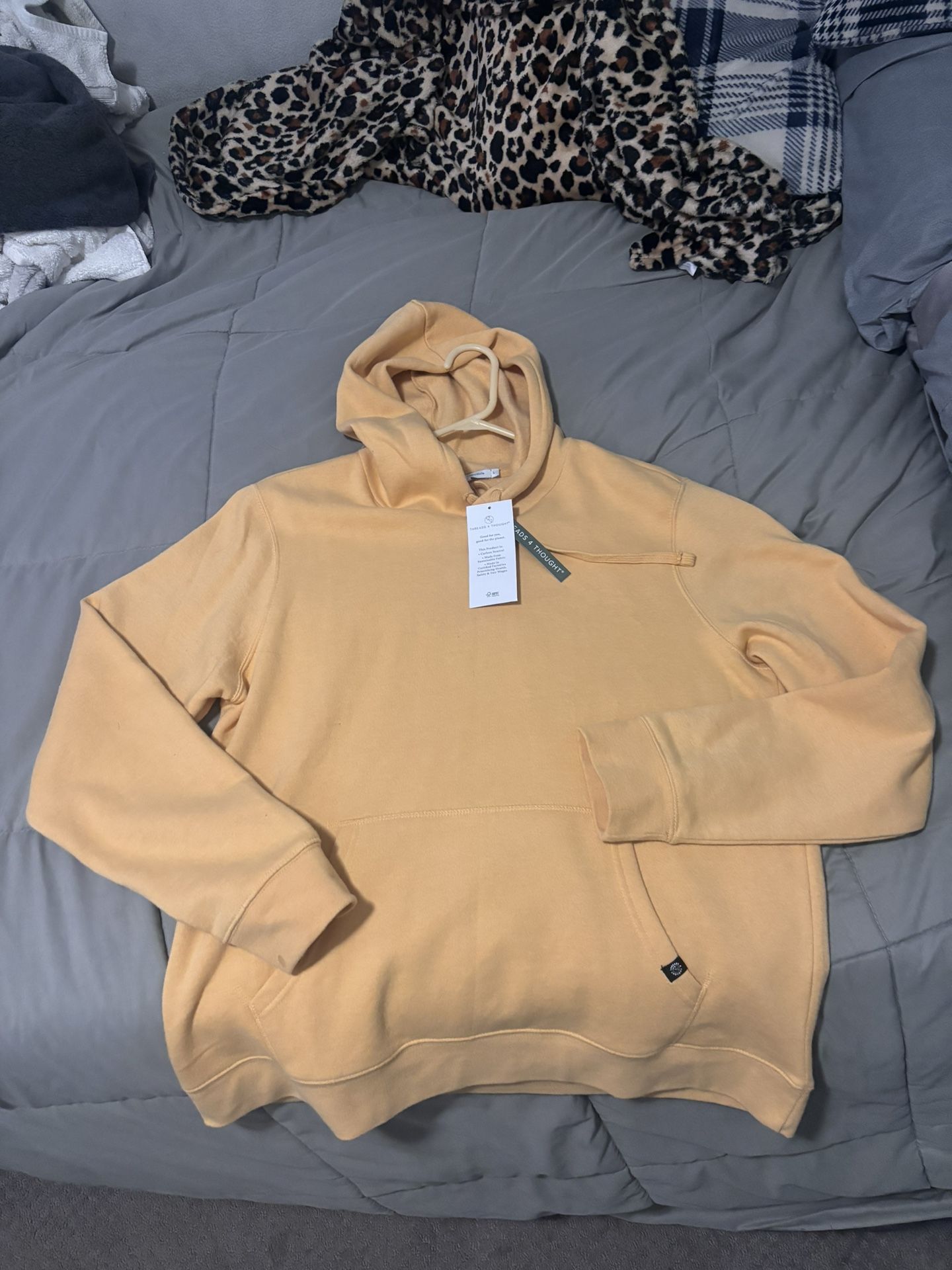 Hoodie (yellow ) Threads For Thoughts (clothes )