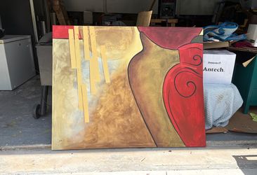 Signed Painting on Canvas 60in x 48in - Ready to Hang