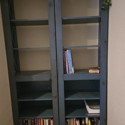 Blue Wooden Shelves