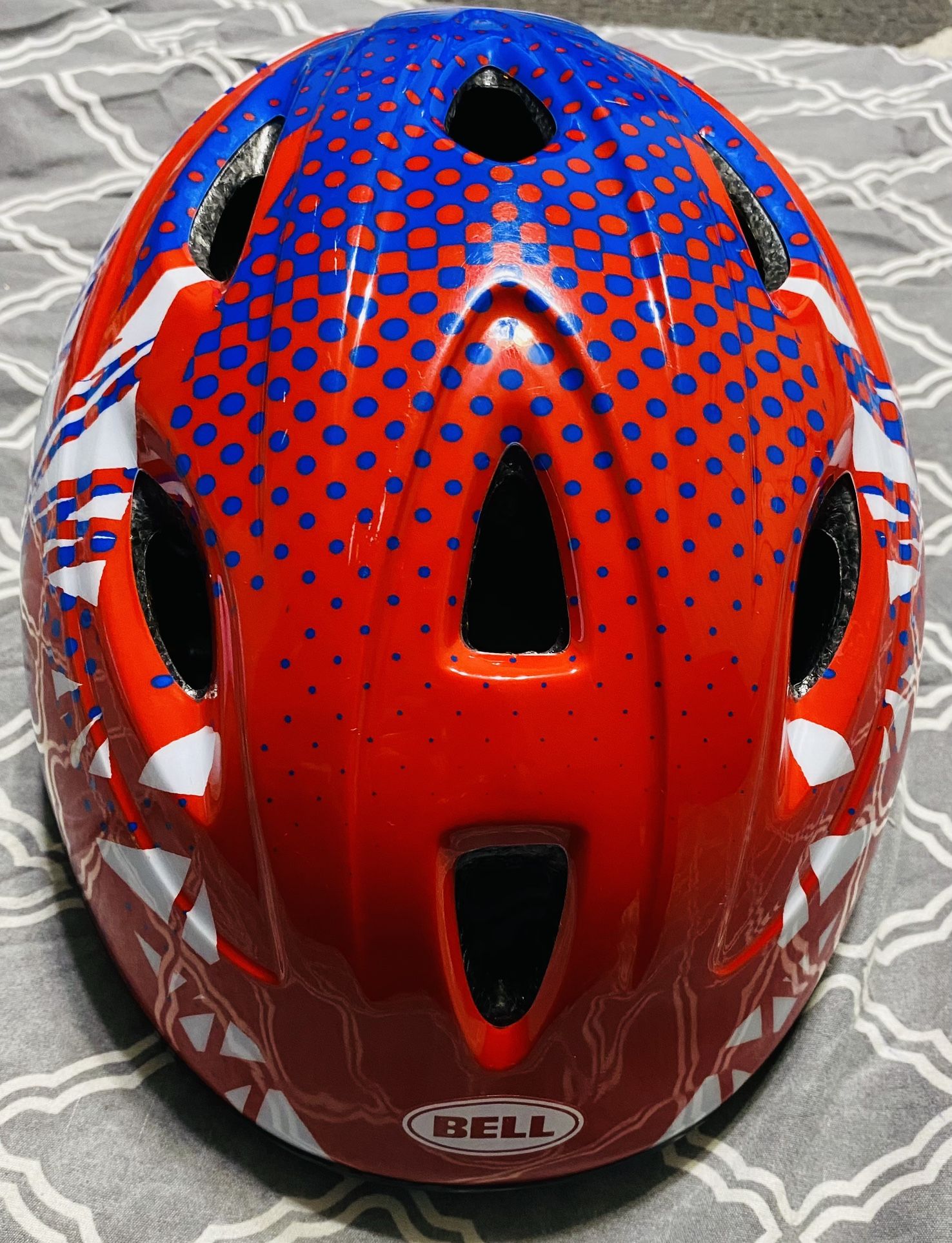 Bell Grasshopper Speed Racer Toddler Bike Helmet Blue/red