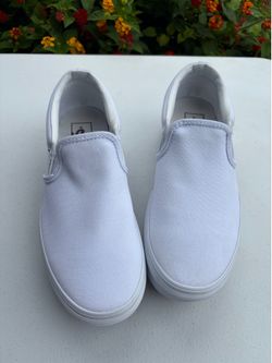 White platform vans