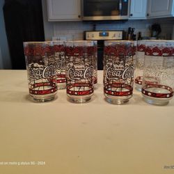 Coca -Cola Glasses set Of 8