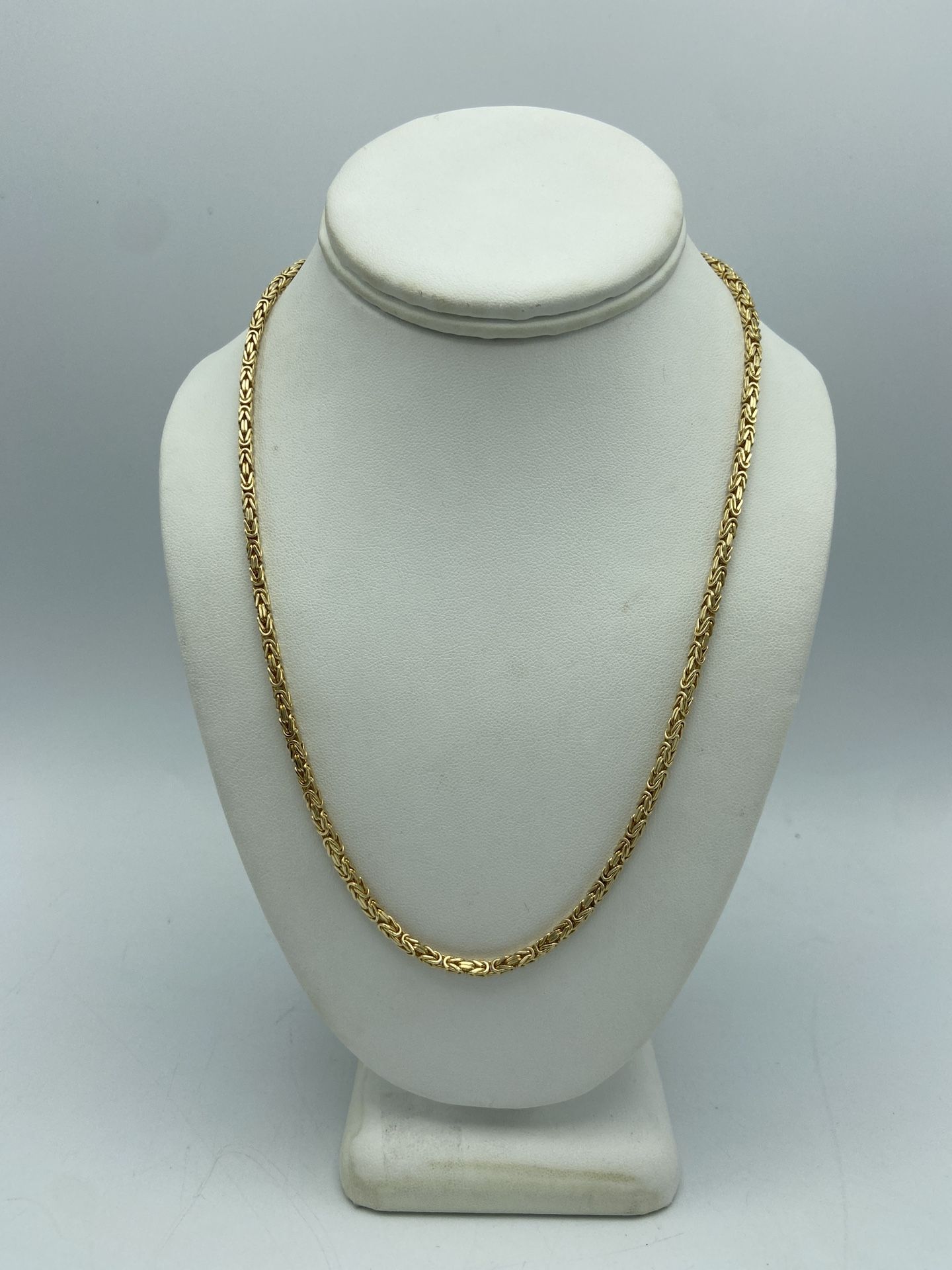 14kt Yellow Gold Byzantine Link Chain 20.5”