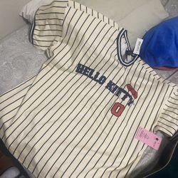 Sanrio Hello Kitty Striped Baseball Jersey