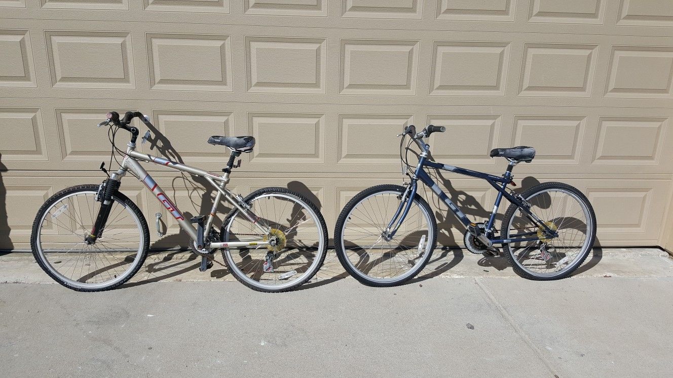 Pair GT Mountain Bikes