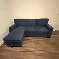BLUE SLEEPER SOFA
