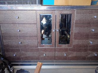 Dresser with mirror
