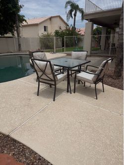 Patio table and chairs