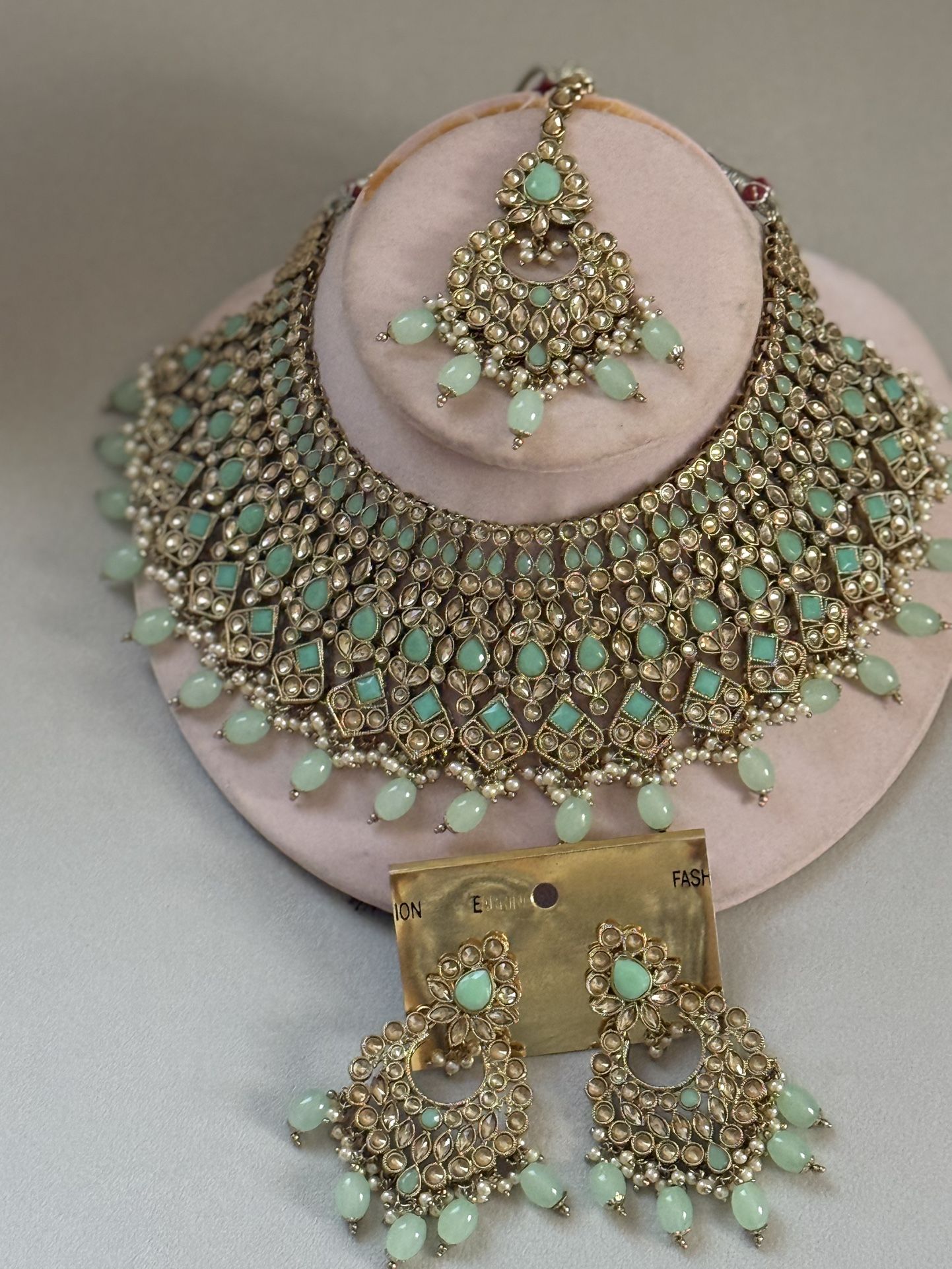 Indian Traditional Kundan Necklace Set Ethnic Wedding Party Designer Jewelry