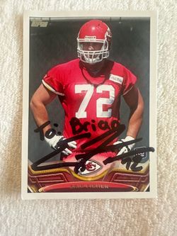 Eric Fisher autographed card