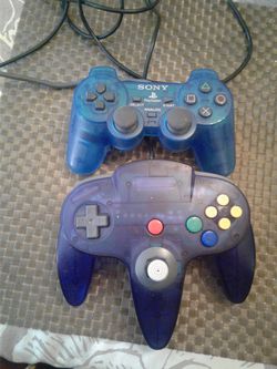 Ps2 and Nintendo 64 Controllers
