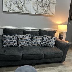 Peak Living Athena Navy Three  Seater Sofa & Loveseat