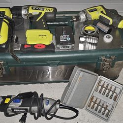 Tools- Ryobi, Drill, (lot) Take All- Chargers, Batteries Included- P/Up in McKinney 75070 *UPDATED TOOLS ADDED*