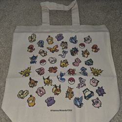 B - SIDE LABEL Tote Bag Pokemon Friends Japan
