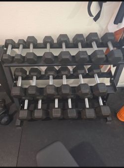 Dumbell set 5-50 rep fitness