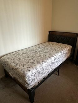 Twin bed Frame with Mattress