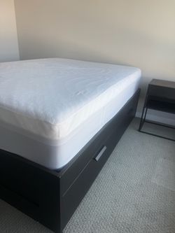 Queen Bed Frame + Mattress