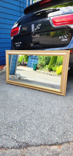 Large, Heavy Duty Gold Ornate Bordered Mirror***FREE DELIVERY AVAILABLE***
