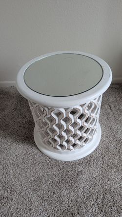 Homegoods Side Table with Mirror Top