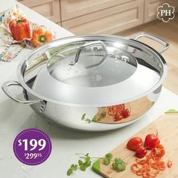 Princess House - Heritage Stainless Steel Cookware Classic 16 Qt. Casserole 5846