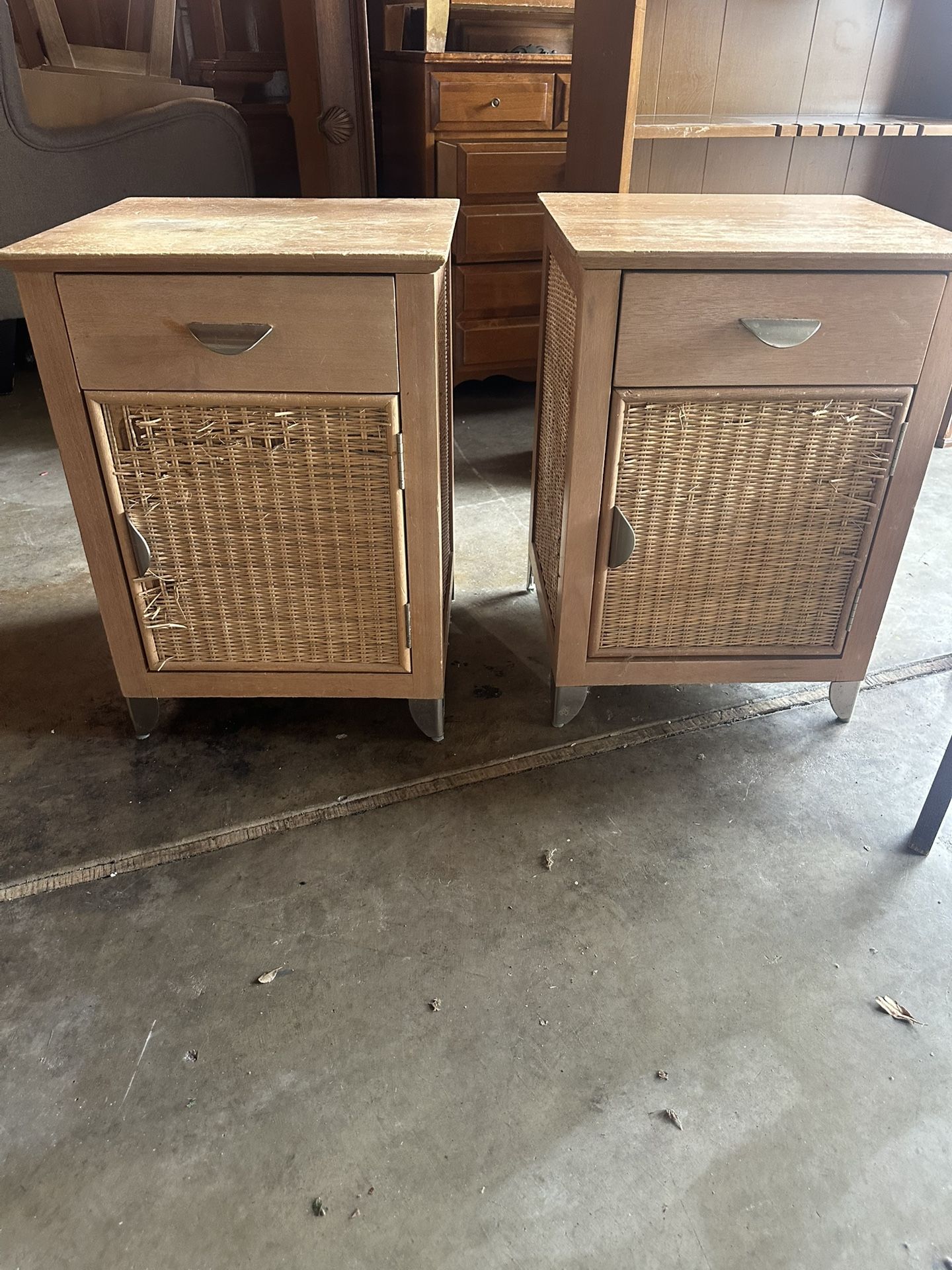 Mid-Century Style Nightstands (Pair) 25