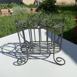 Double Lantern Metal Candle Holder With Handle