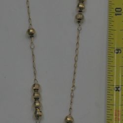 14KT YELLOW GOLD ROSARY CHAIN 18.7 GRAMS 30 INCHES LONG 851466-1 