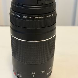 Canon EF 75-300mm f/4-5.6 III With Lens Cap 