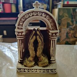 VINTAGE PRAYING HANDS PLANTER 
