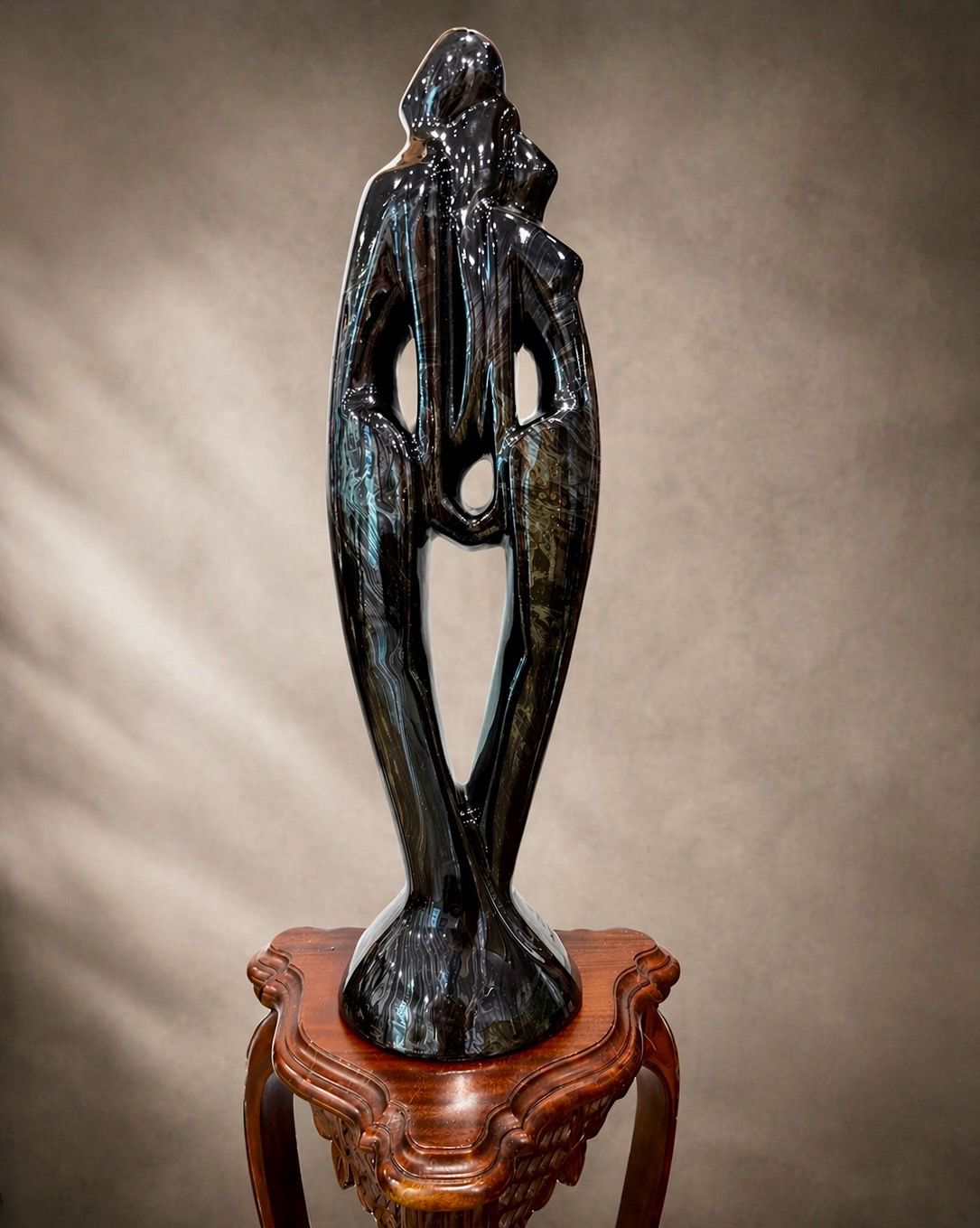 Royal Haeger “Lovers” Sculpture – 20” Tall – Mid-Century Modern Art Pottery