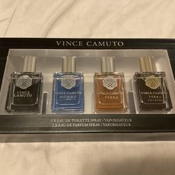 Vince Camuto Mens Cologne 4 Sprays Gift Set - New In Box Eau De Toilette & Parfum