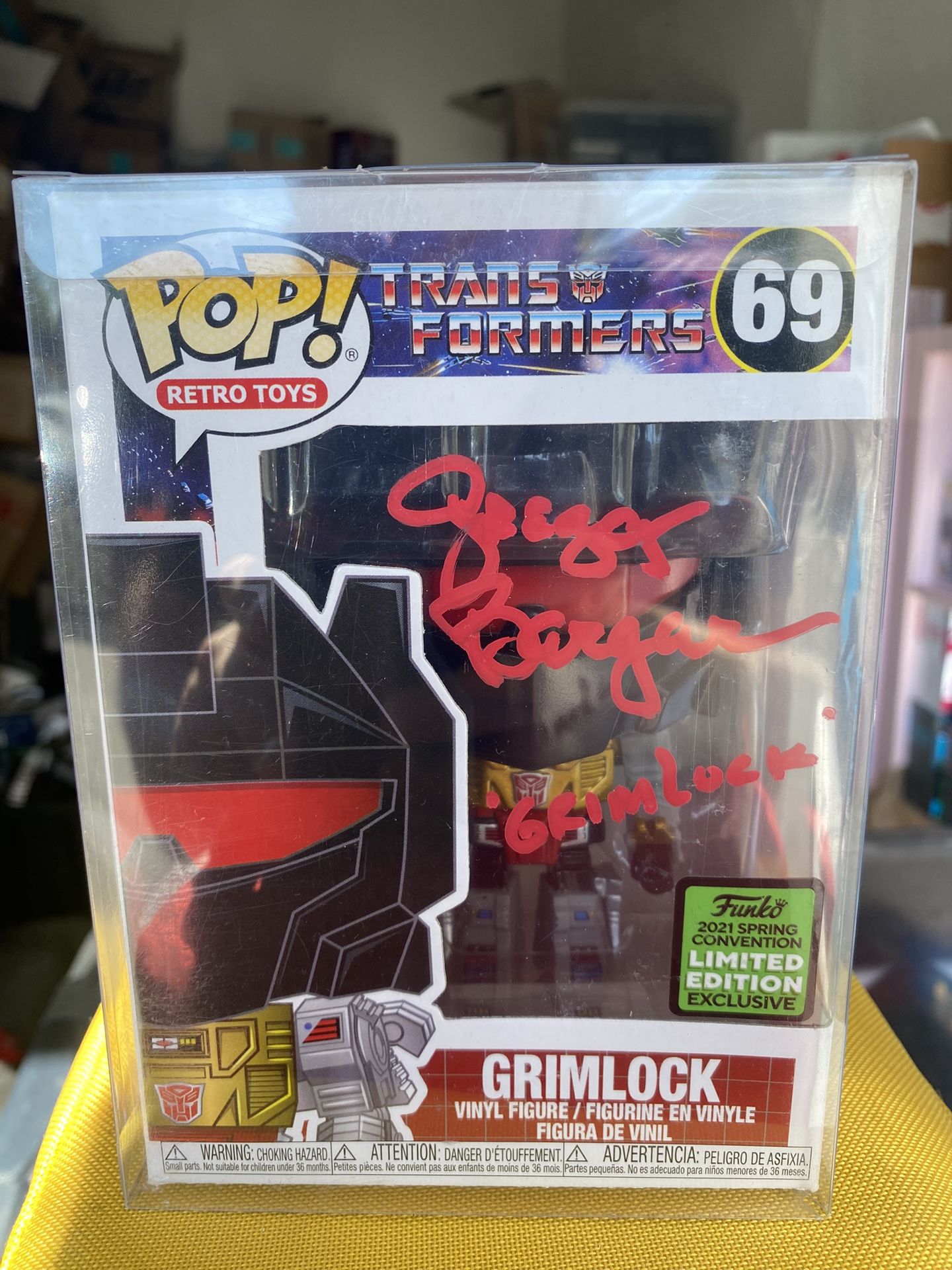 Grimlock Funko Pop Signed By Gregg Berger