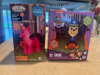 Halloween Inflatables: Unicorn & Paw Patrol