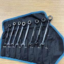GEARDRIVE 8-Piece Metric Ratcheting Wrench Set, model number RWO8M144.