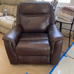 Reclinable Leather Touch Eléctrico