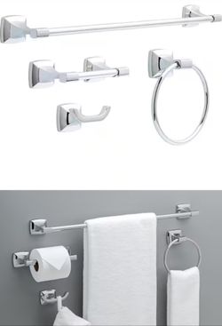 Delta Portwood, three-piece accessory set